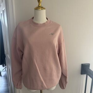 Alo Pink Crewneck Sweatshirt